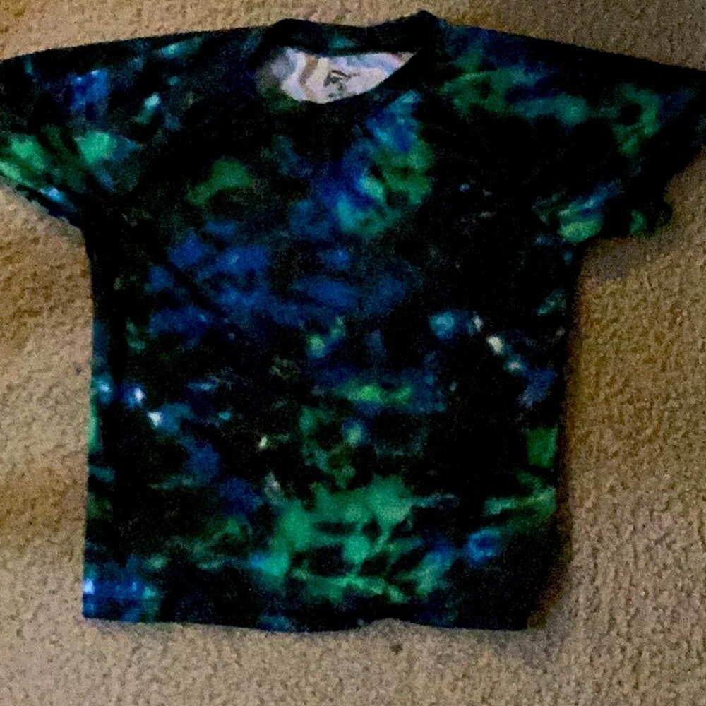 O'Neill Kids Blue and Green Tie-Dye Tee